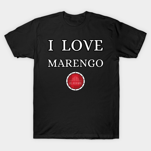 I LOVE MARENGO | Alabam county United state of america T-Shirt by euror-design